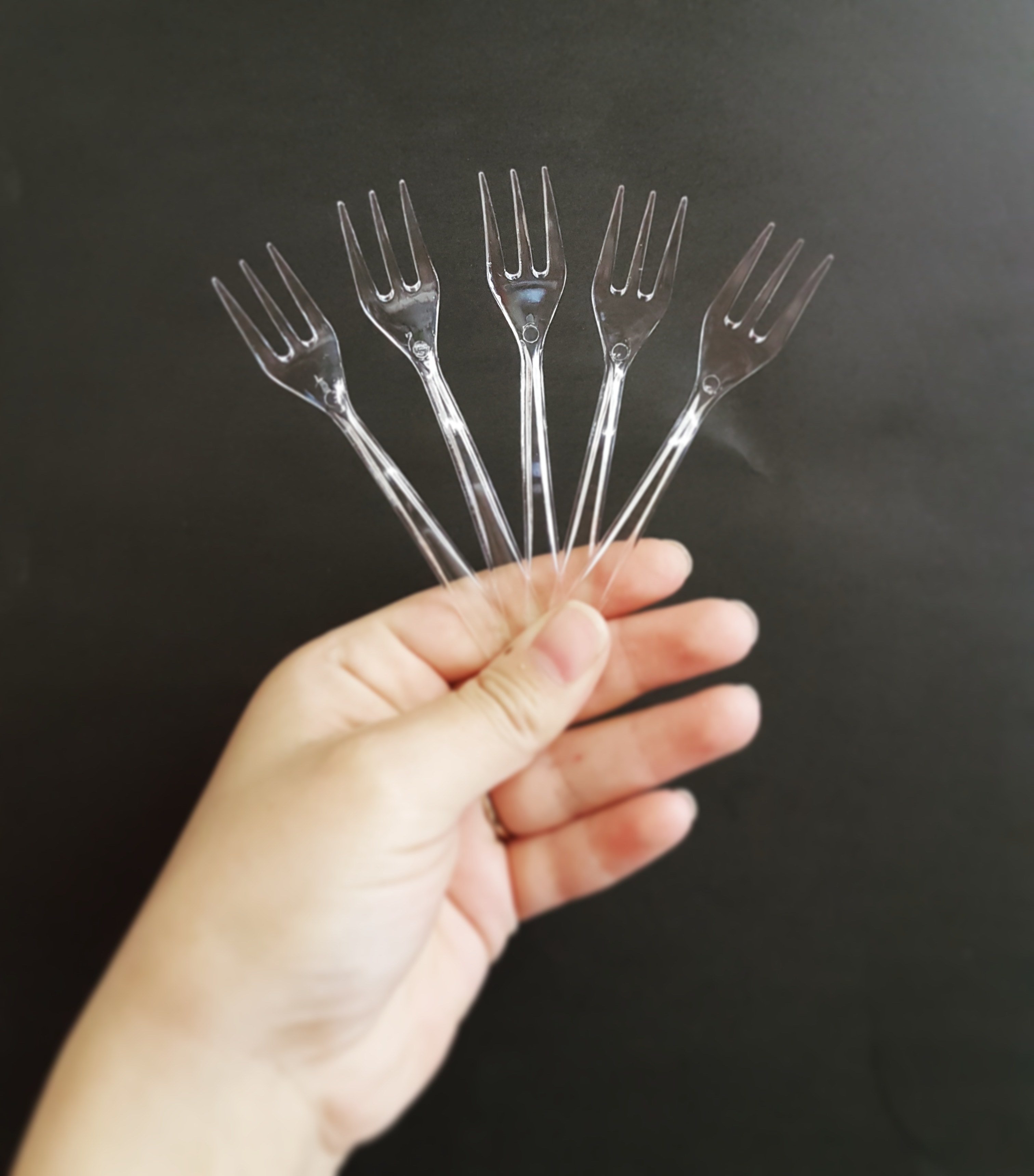 Catering Fork Mini Crystal (Qty 250) CS50703