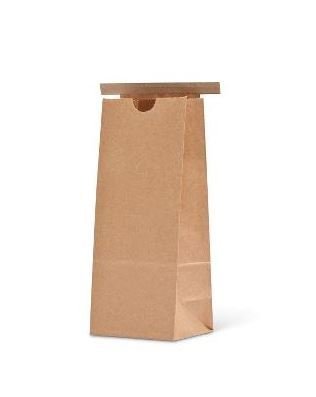 Paper Bag Brown Tin Tie Small (Qty 50) D4000T