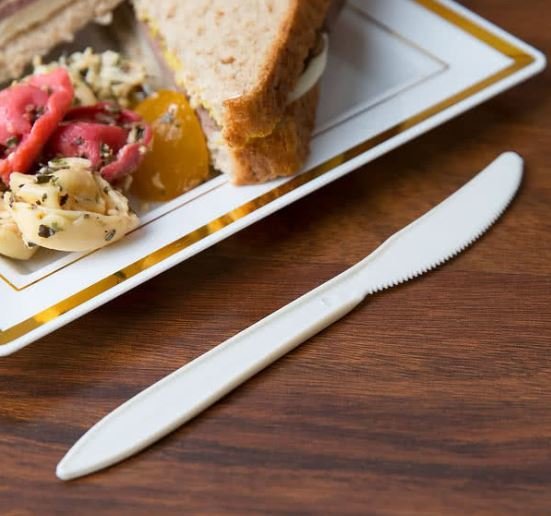 Cutlery Compostable Knives 15cm (Qty 50) Cutlery Compostable Knives 15cm (Qty 50)