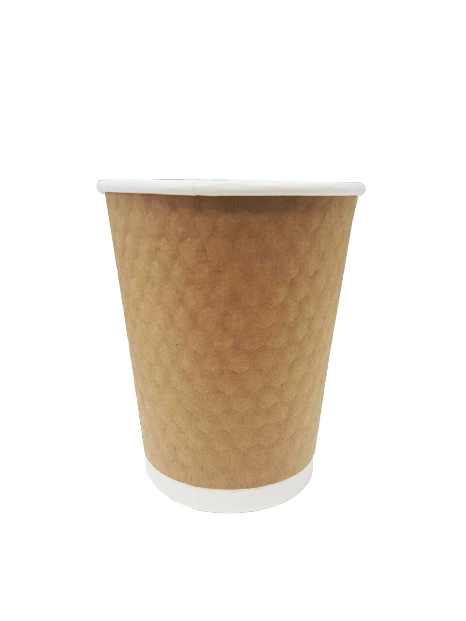 Coffee Cups Honeycomb 250ml - Kraft (Qty 50) 250HK