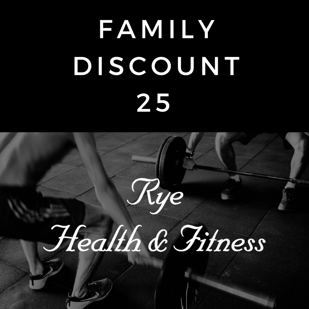 Family Discount 25 Personal Training sessions Family Discounts
