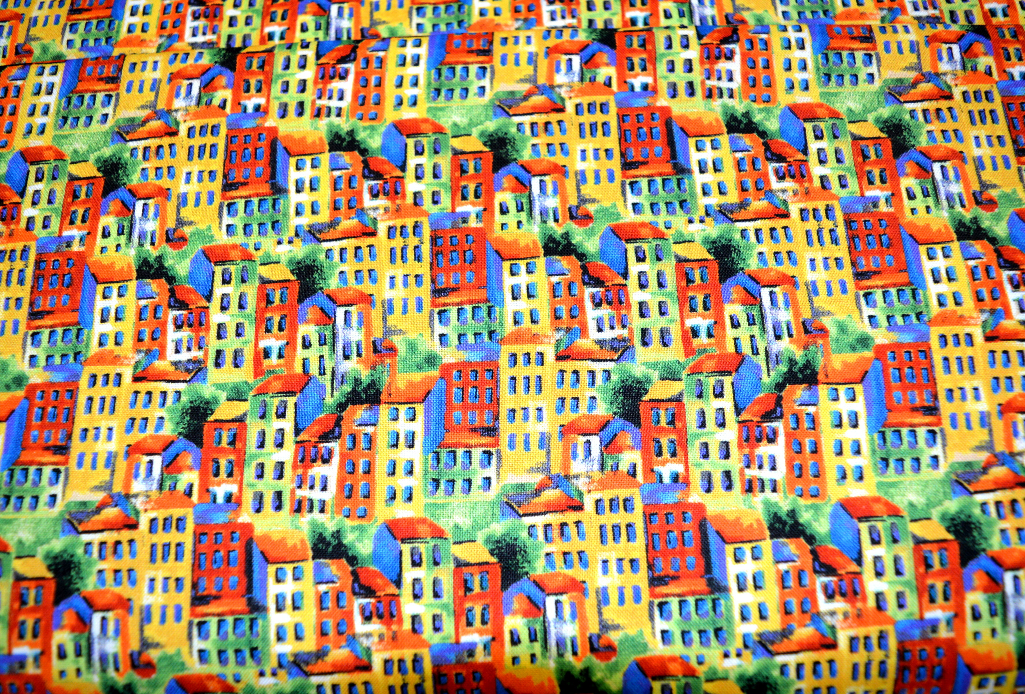 Fat Quarter - Row House Fabric 54913