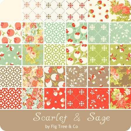 Scarlet & Sage Charm Pack - Fig Tree VHD6SRWD