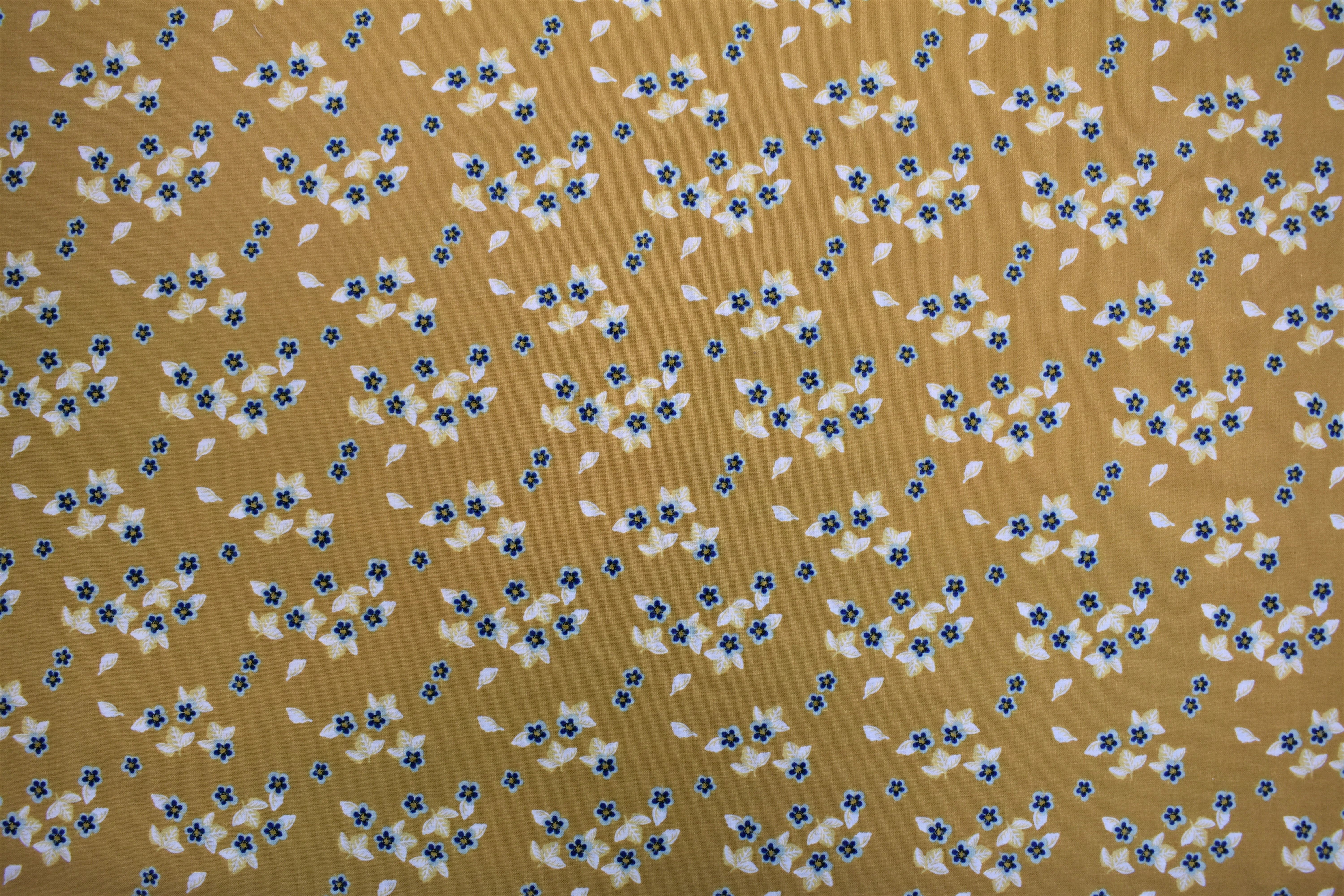 Flowers Yellow Background - Berry Blossom - Camelot Fabrics WSXPTPX9