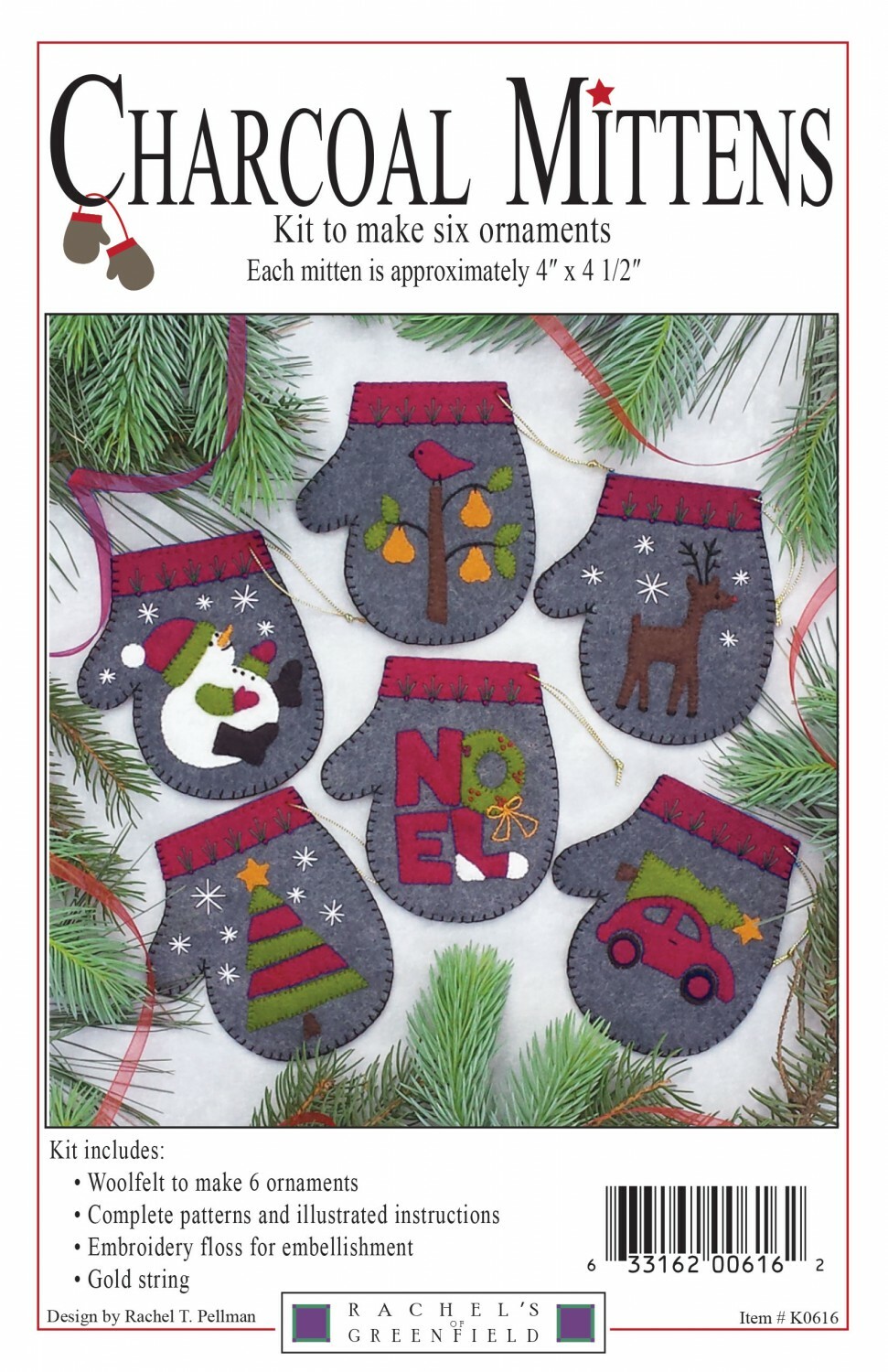 Charcoal Mittens Ornament Kit Z9APPQEN