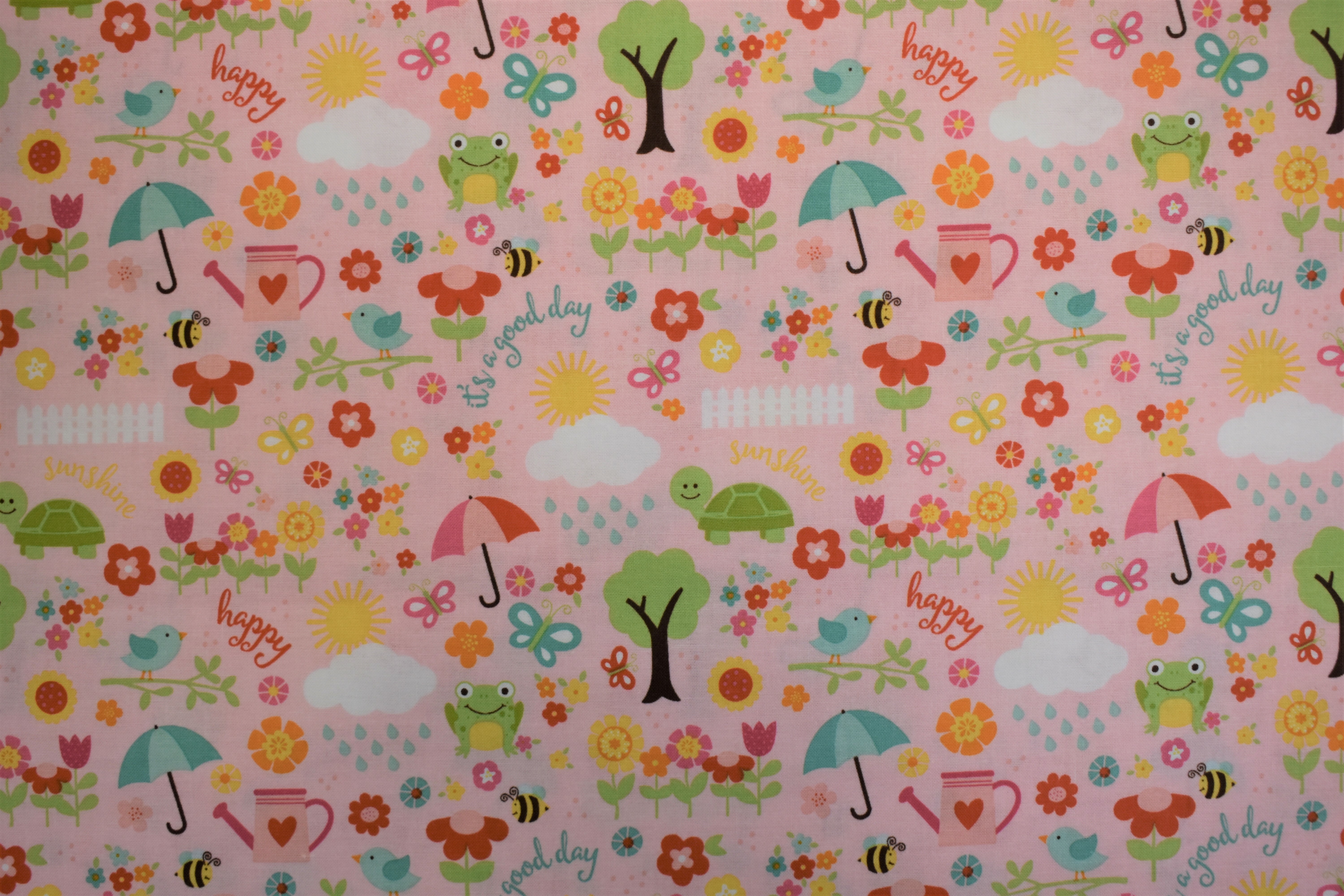 Animals Pink Background - Bloom Where You're Planted - Riley Blake Designs EEVJ5NF2
