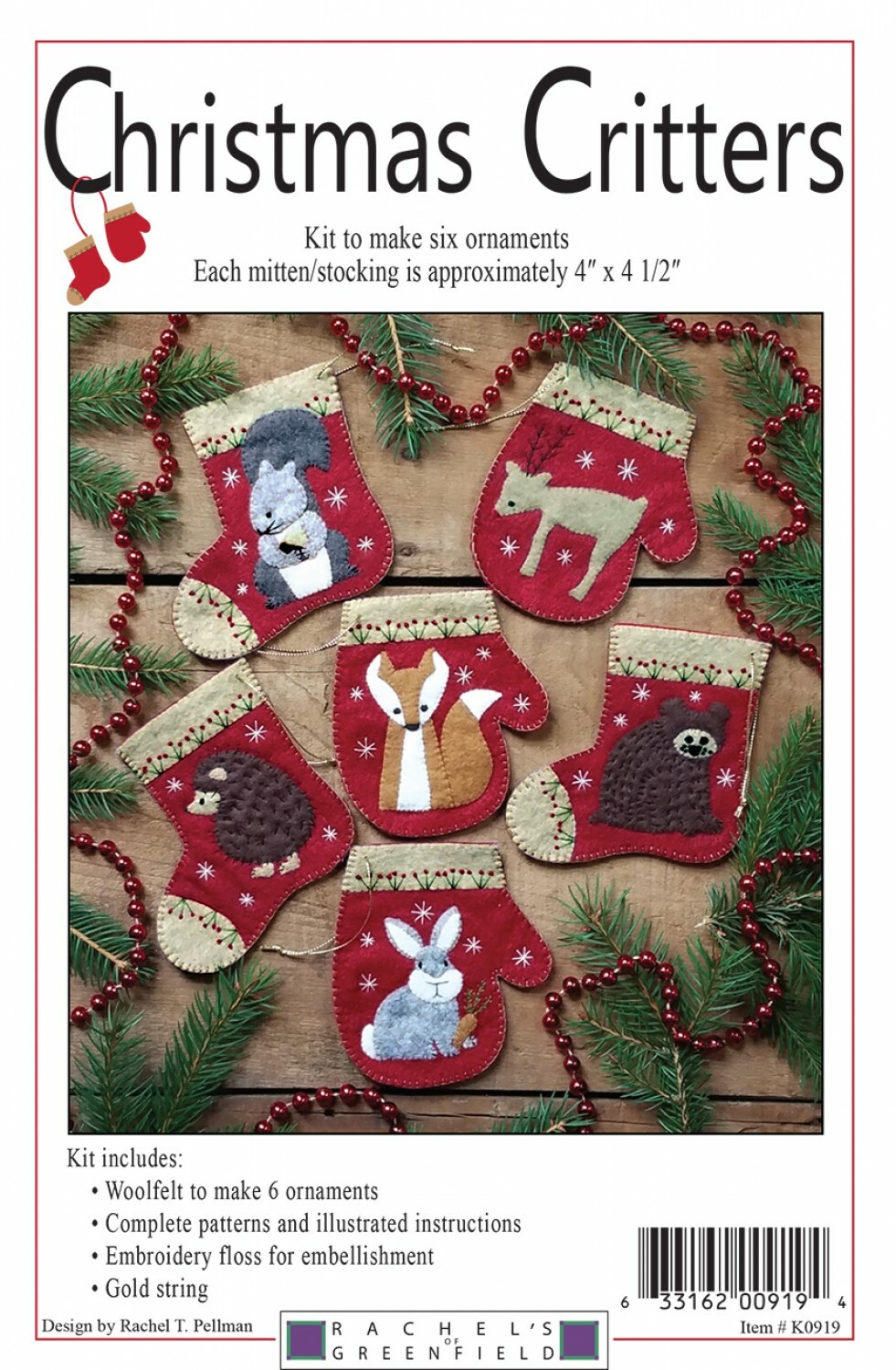 Christmas Critters Ornament Kit 10983