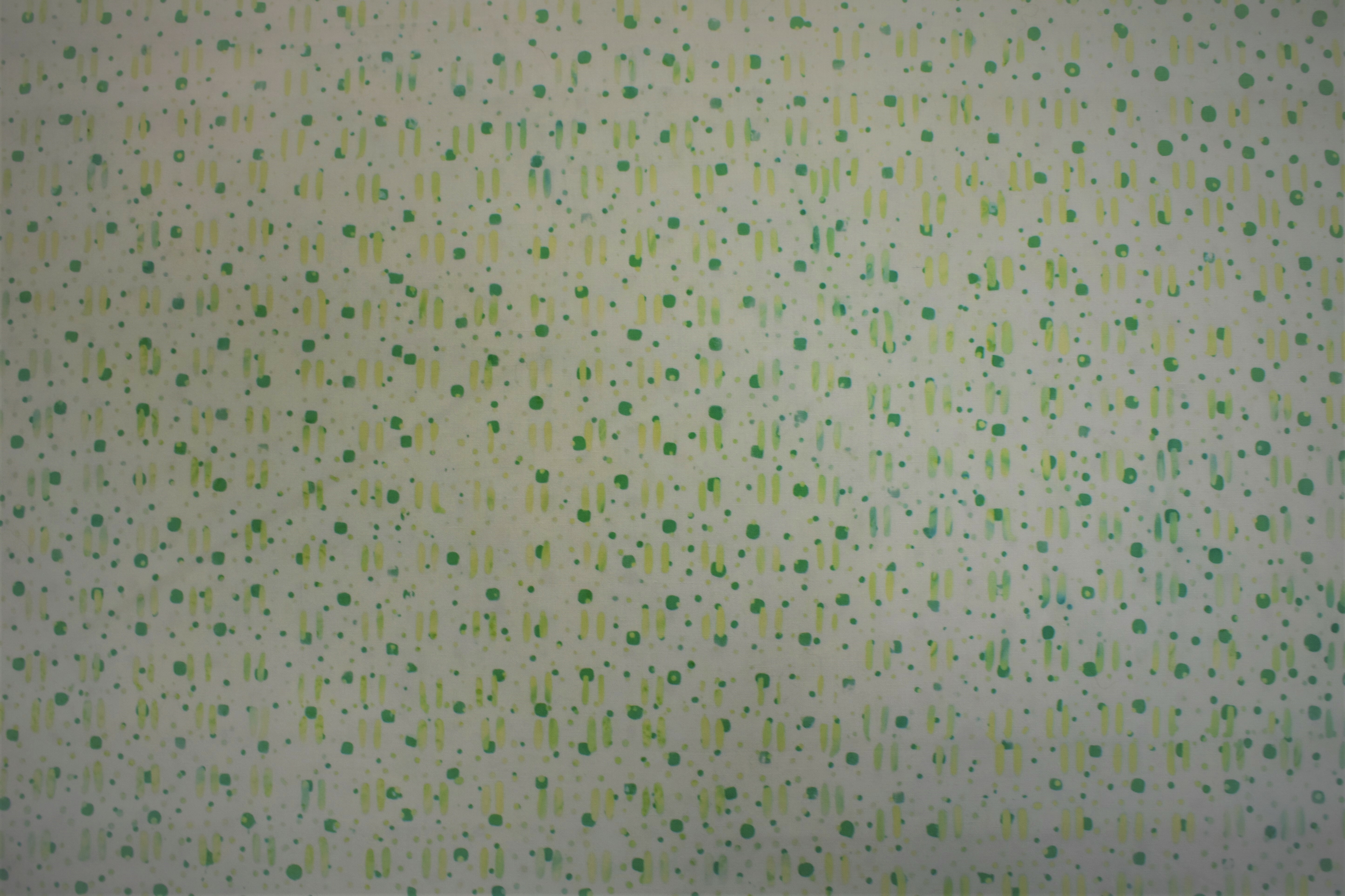 Green on Green Dots & Lines - 1/2m cut M8WAQT5F