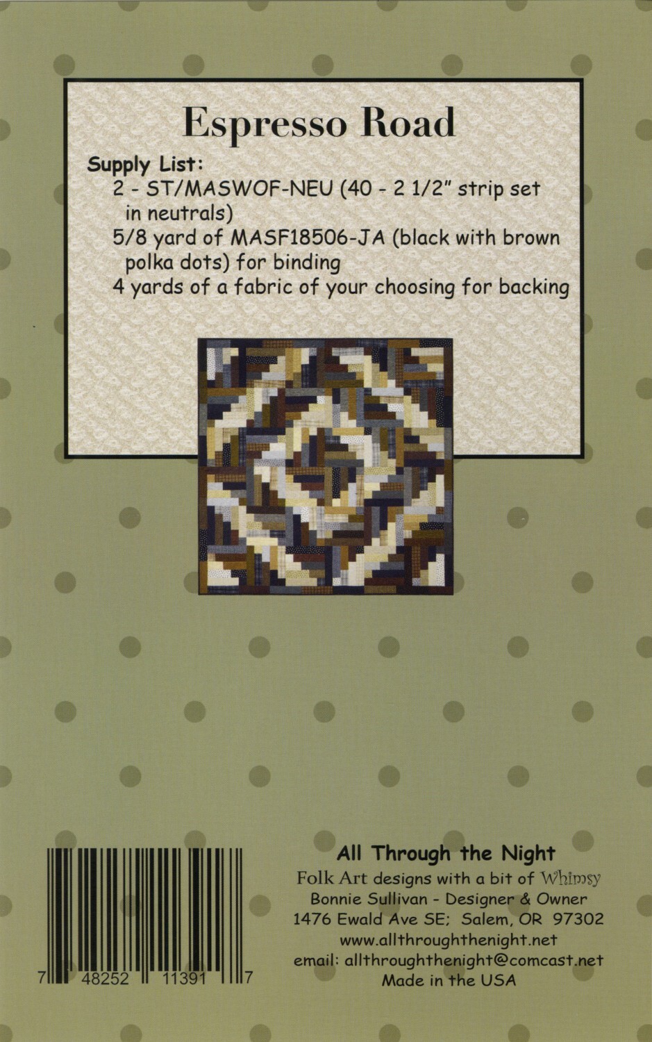 Espresso Road Pattern