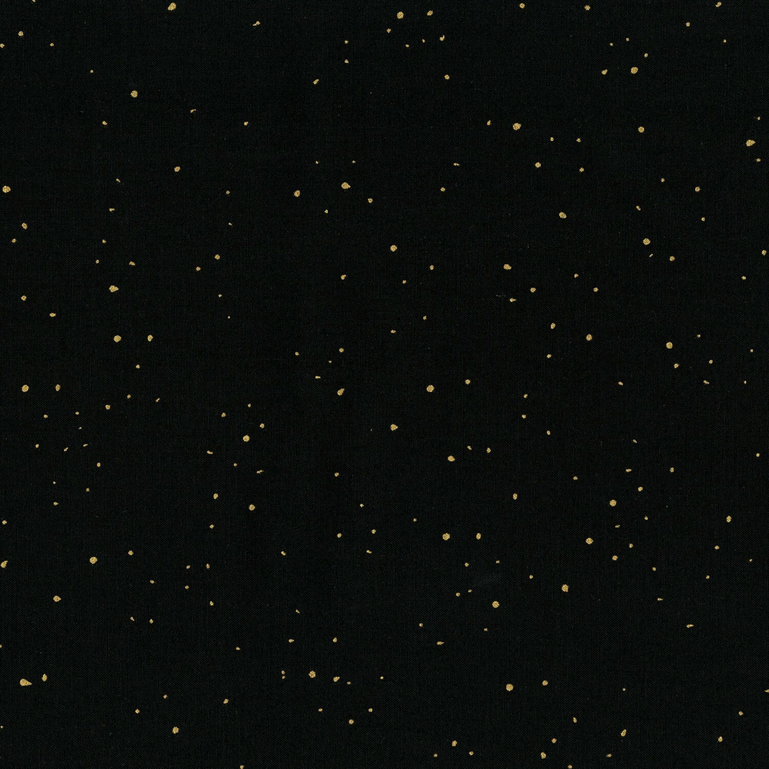 Precious Metal - Black with Gold Dots - 1/2m cut 55425