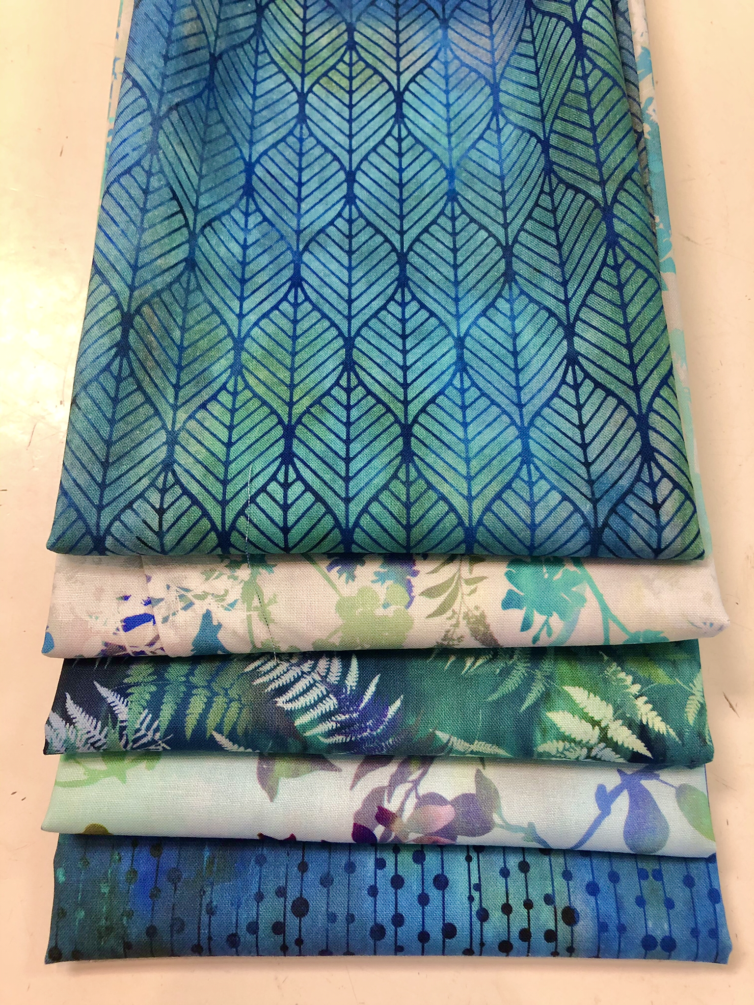 Garden Of Dreams - Teal- Fat Quarter Bundle 55474