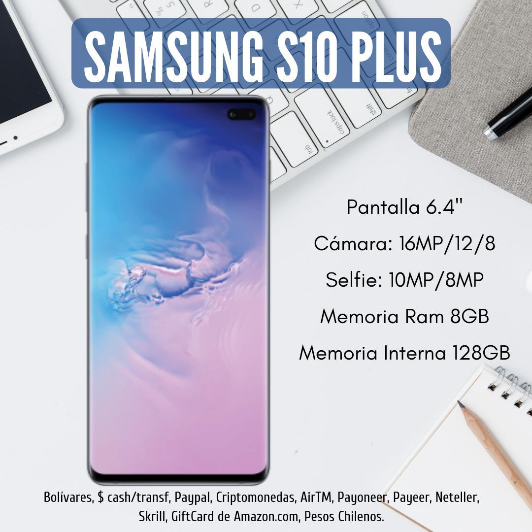 Samsung S10+ PLUS 128GB + 128GB SD GRATIS samsuns10plus