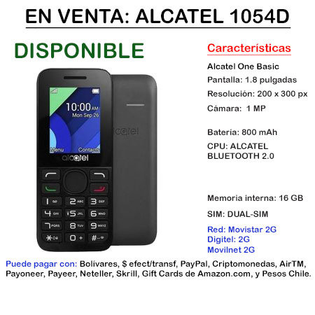 Alcatel 1054D - Teléfono ALCALTEL1054D