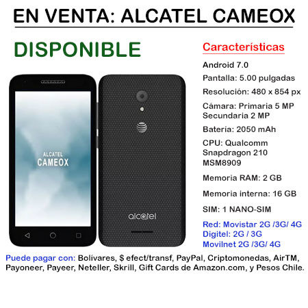 Alcatel CameoX- Smartphone ALCATELCAMEOX