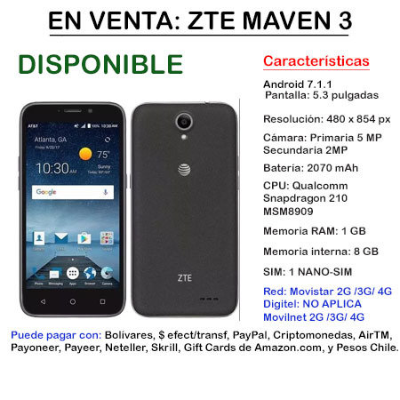 ZTE Maven 3 - Smartphone ZTEMAVEN3