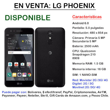 LG Phoenix 3 - Smartphone LGPHOENIX3