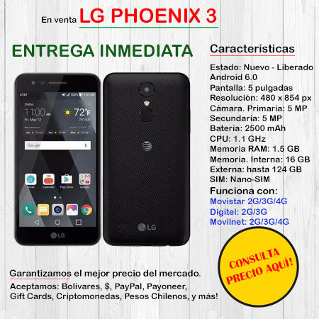 LG Phoenix 3 - Smartphone LGPHOENIX3