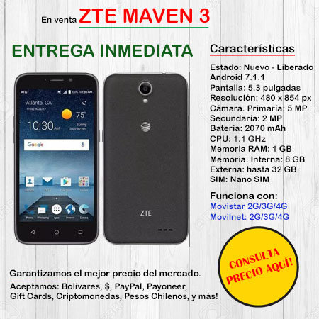 ZTE Maven 3 - Smartphone ZTEMAVEN3