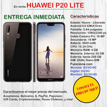Huawei P20 Lite DUAL SIM - Smartphone HUAWEIP20LITE