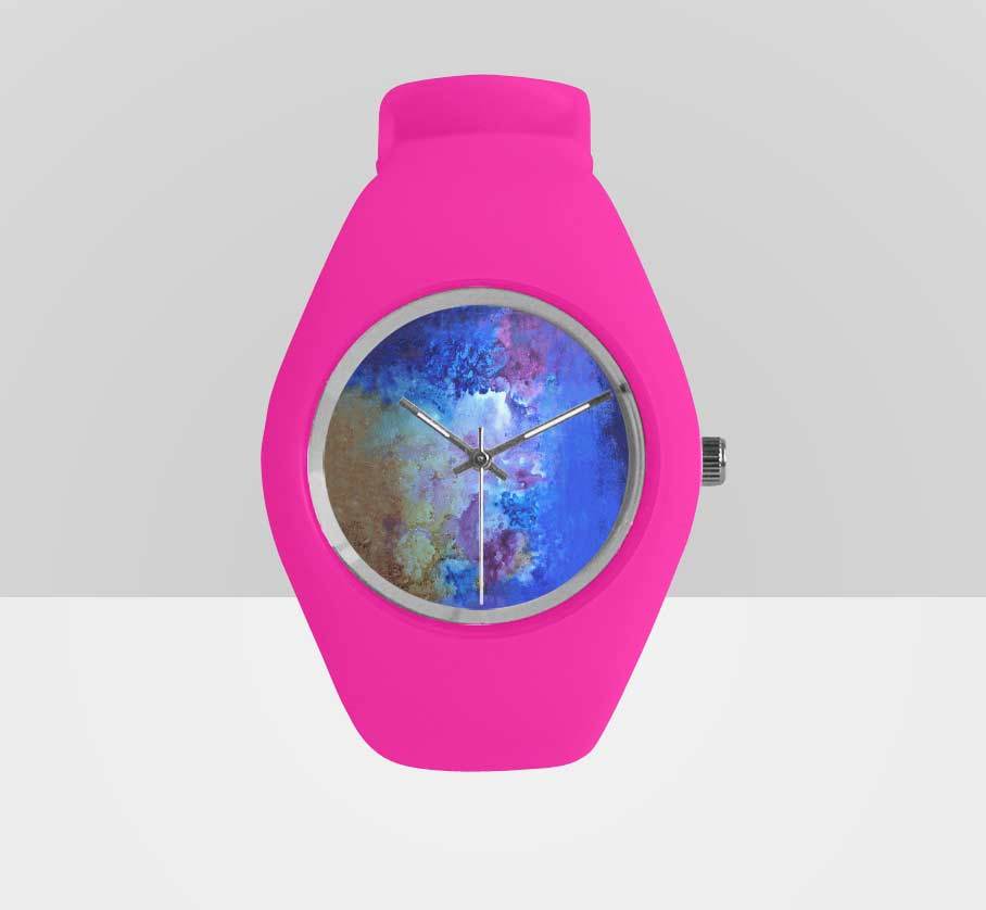 Pink Art Series Dress Watch - select art work 01122