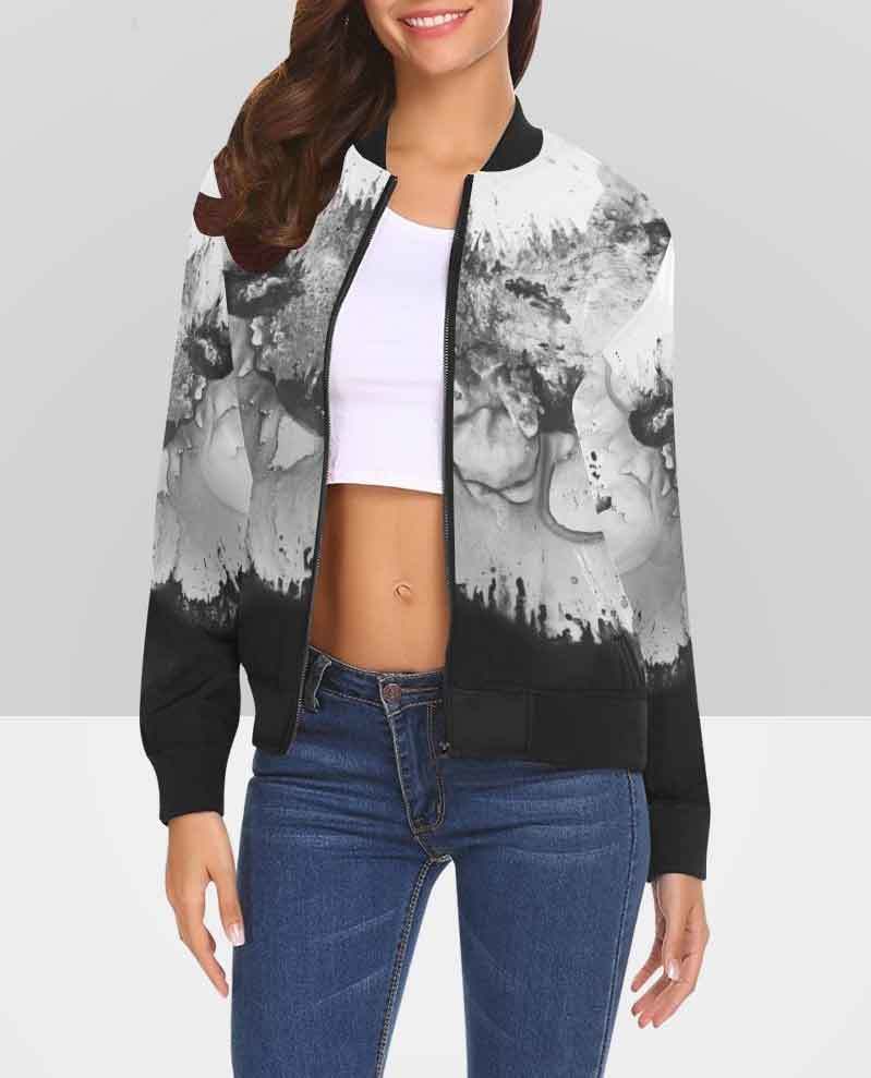 Abstract Capri Leggings - "Beast"