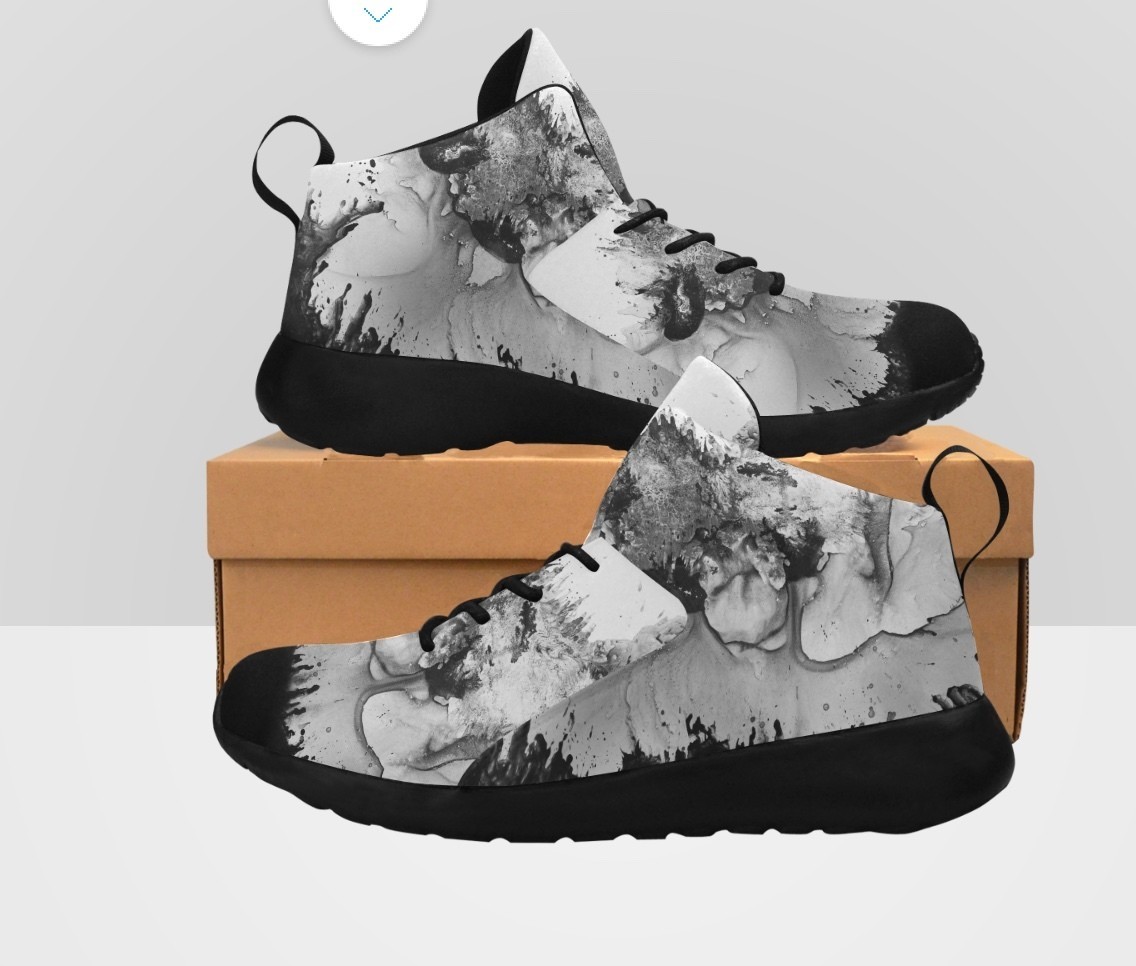 Abstract Capri Leggings - "Beast"