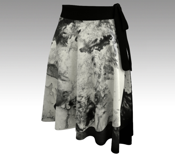Abstract wrap skirt - 'Beast' series