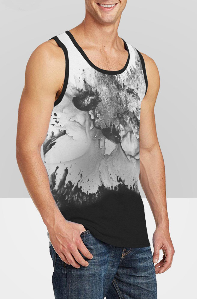 Mens designer tank shirt - "Beast" series