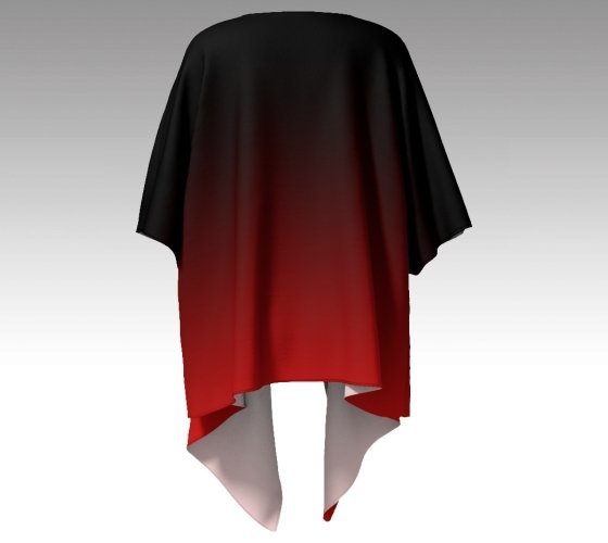 Designer pleated  mid-length skirt - "Beast" collection