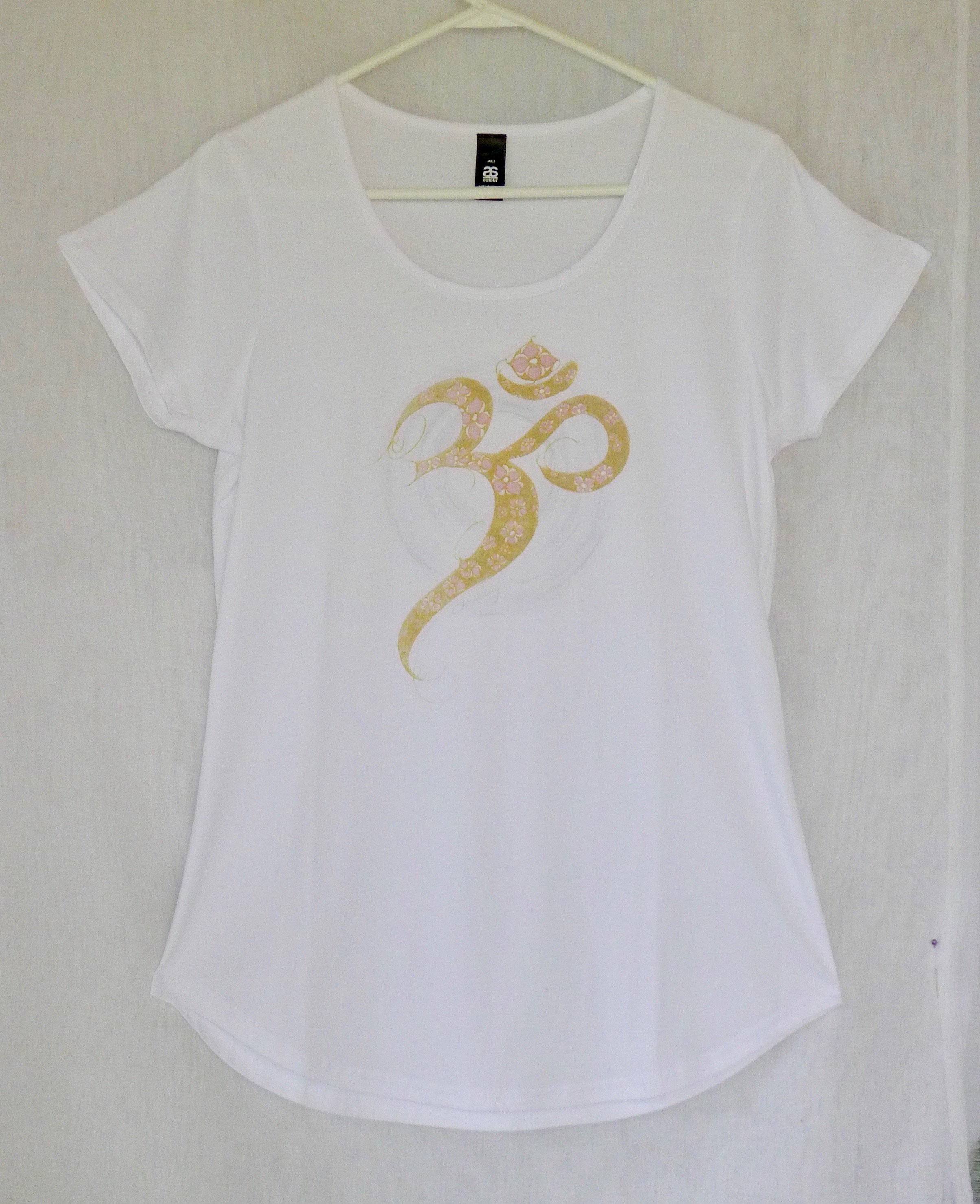 Golden Aum Yoga Tee Shirt