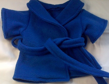 Dressing gown - royal blue fleece Dressing gown - royal blue fleece