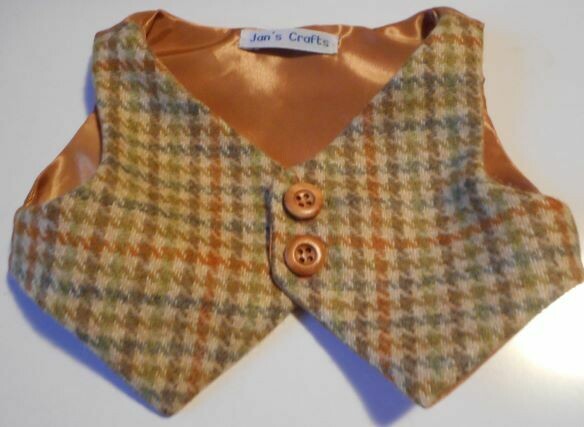 Waistcoat - Tweed wool with plain lining Waistcoat - Tweed wool with plain lining