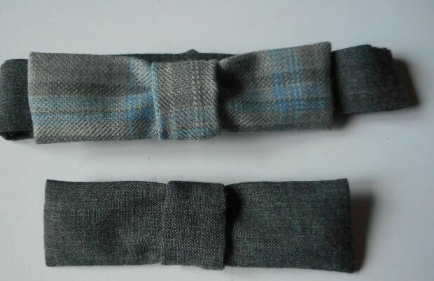 Bow tie set - grey check Bow tie set - grey check