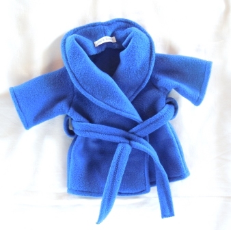 Dressing gown - royal blue fleece Dressing gown - royal blue fleece
