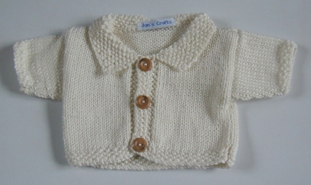 Cardigan with collar - cream Cardigan with collar - cream
