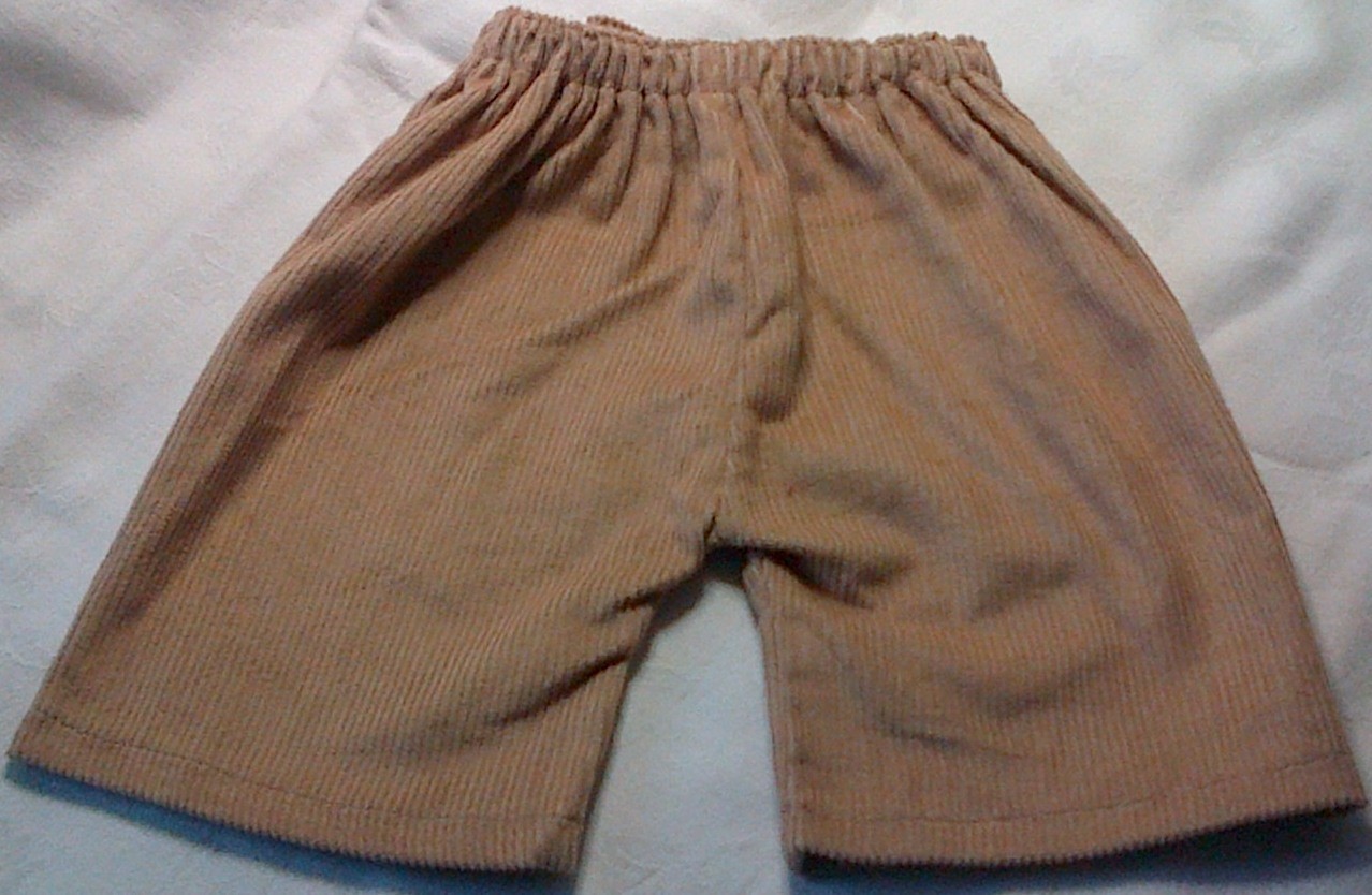 Trousers with back pockets - fawn Trousers with back pockets - fawn