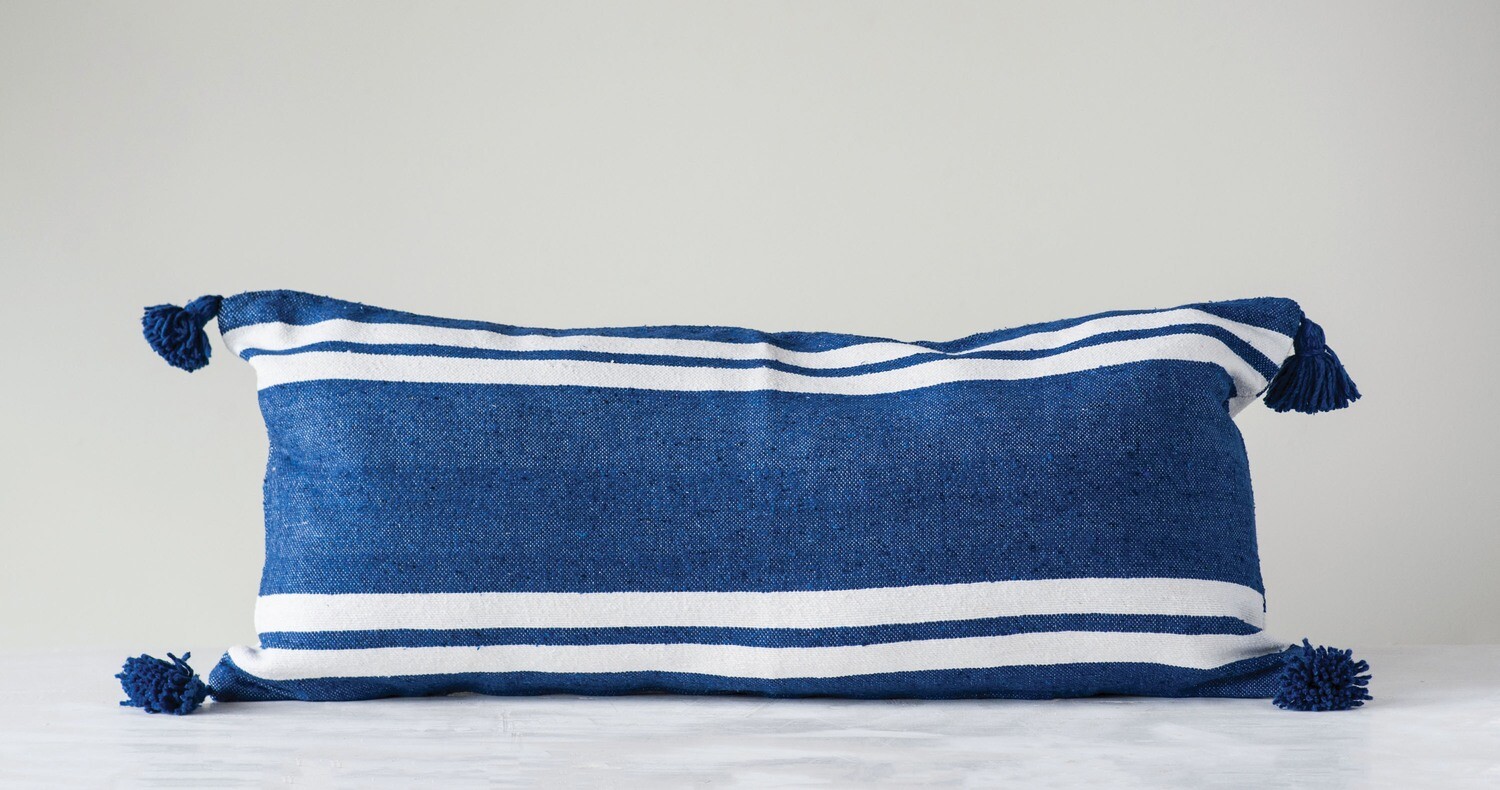 cotton striped pillow df0482mc cotton striped pillow df0482mc