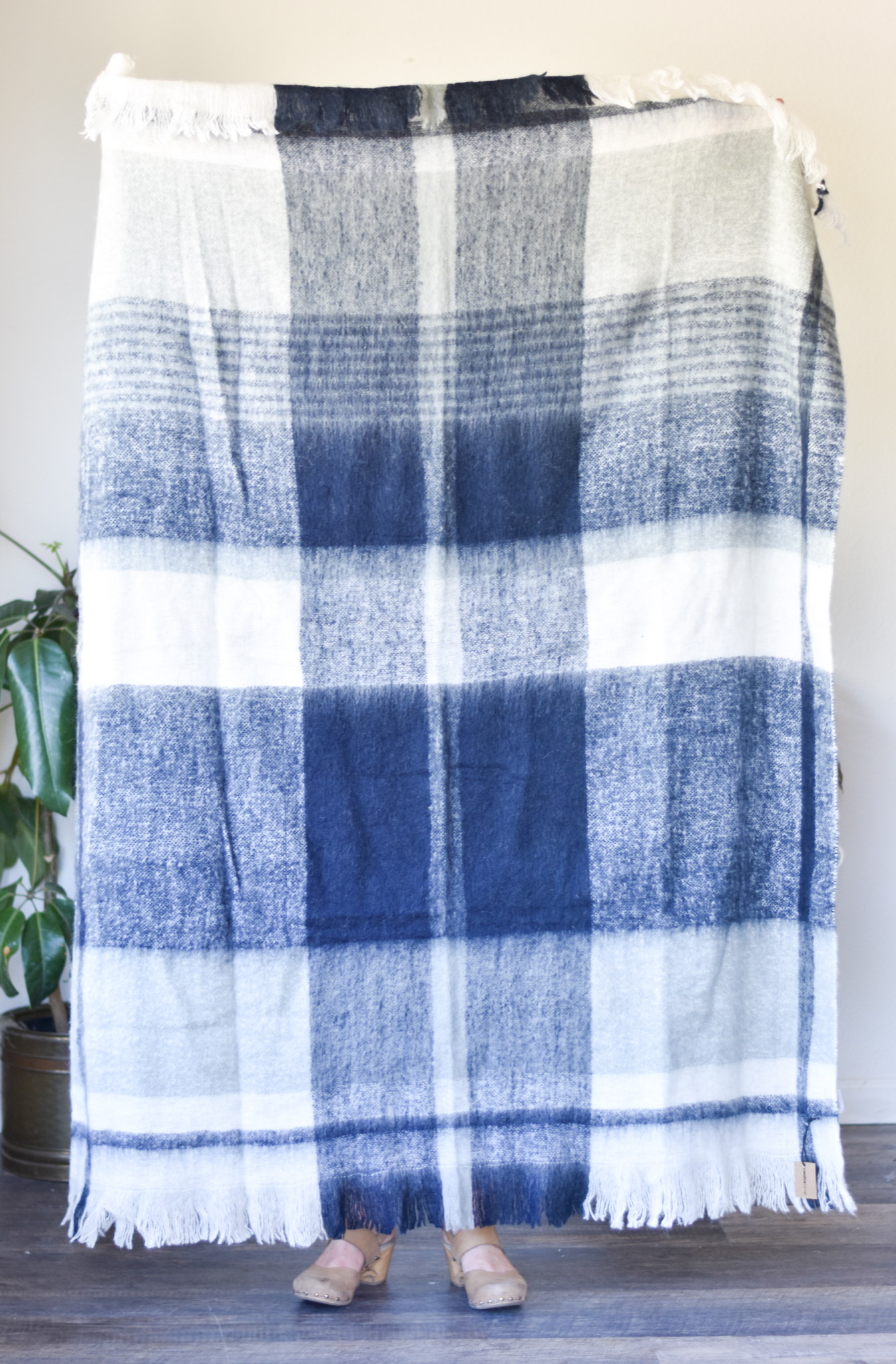 Mohair Blend Plaid Blanket da9839 DBFGDN5JV768J
