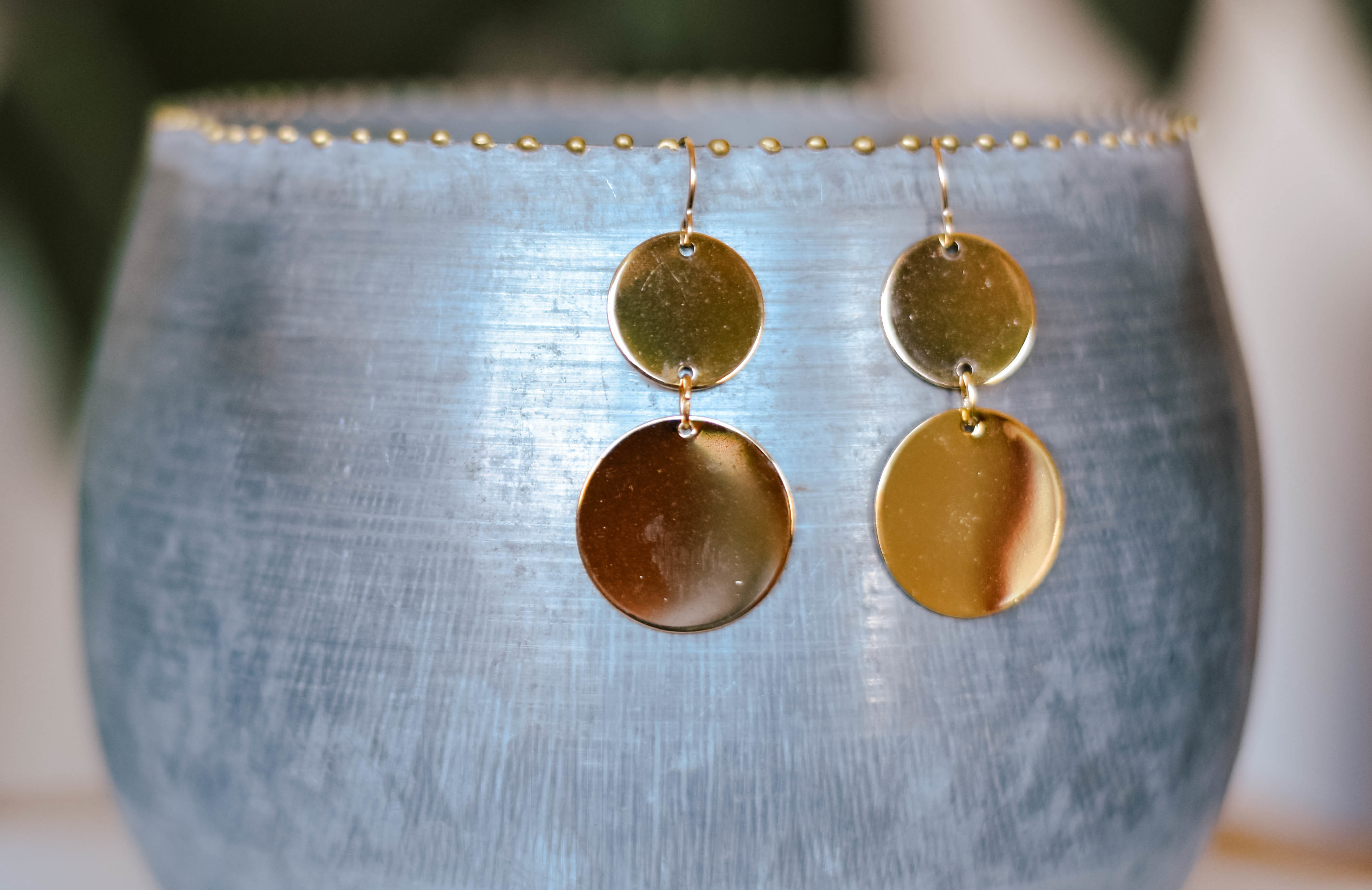 Gold Disk earring 21GD