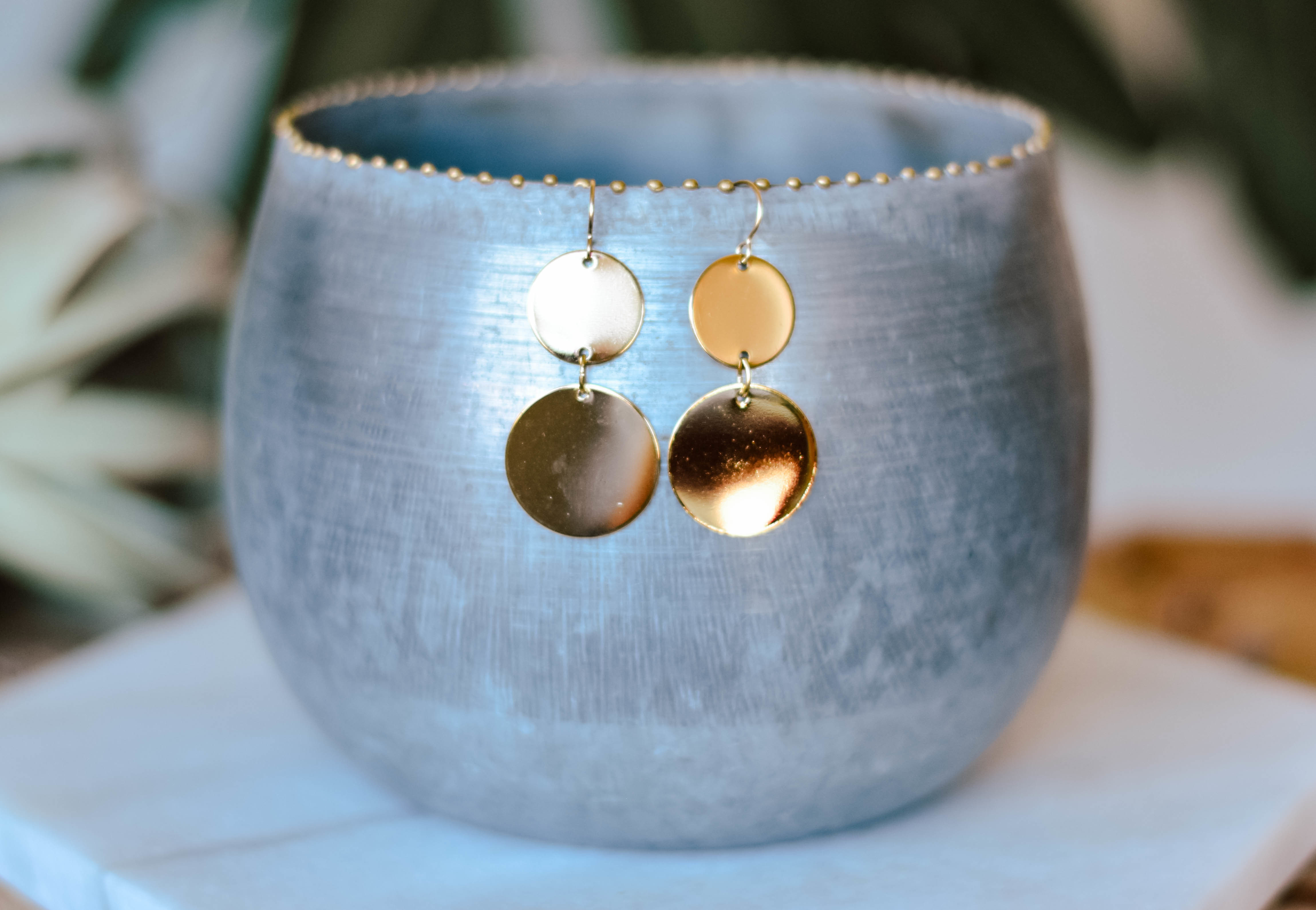 Gold Disk earring 21GD