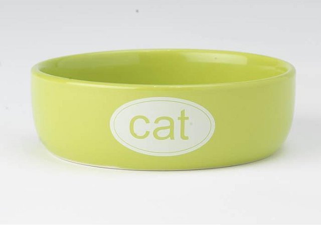 Cat Bowl - Ceramic Lime 1cup Cat Bowl - Ceramic Lime 1cup