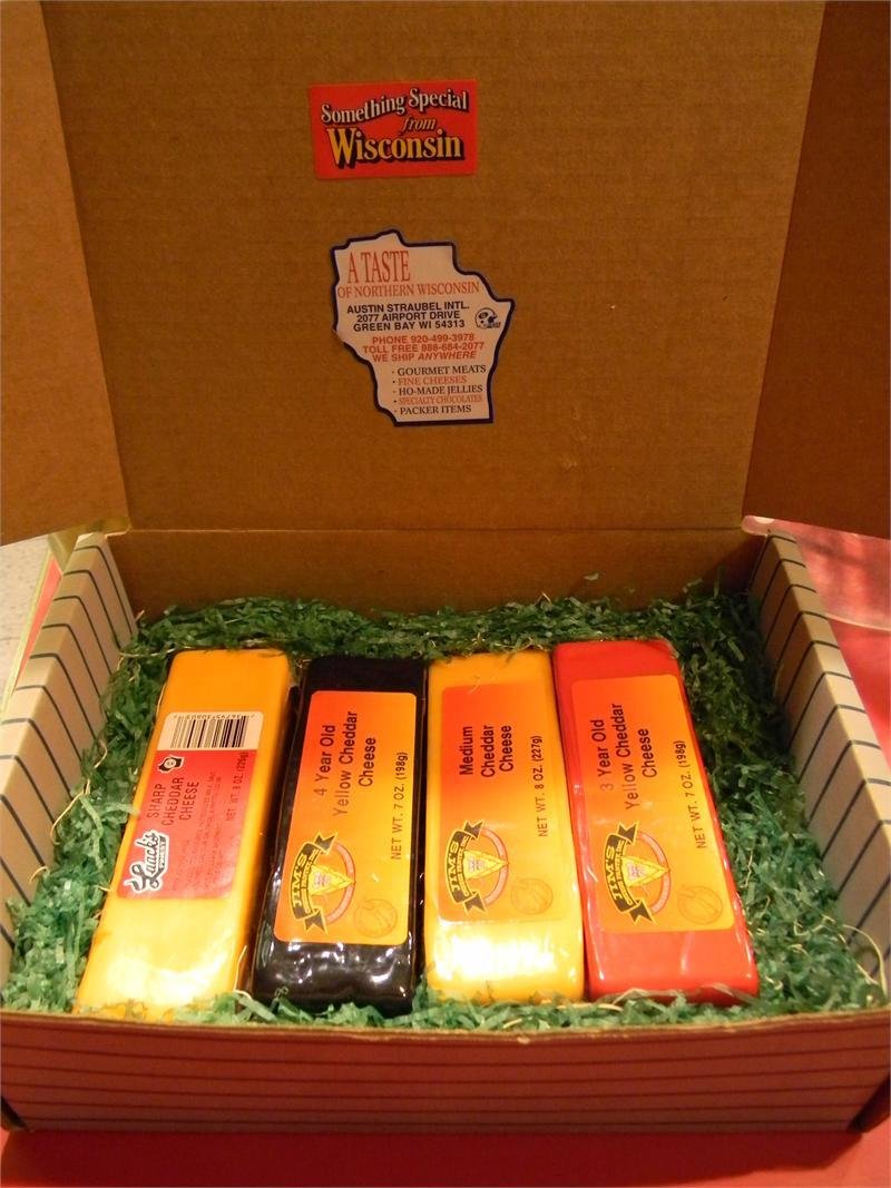 Wisconsin Cheese 4 Brick Gift Box 00037