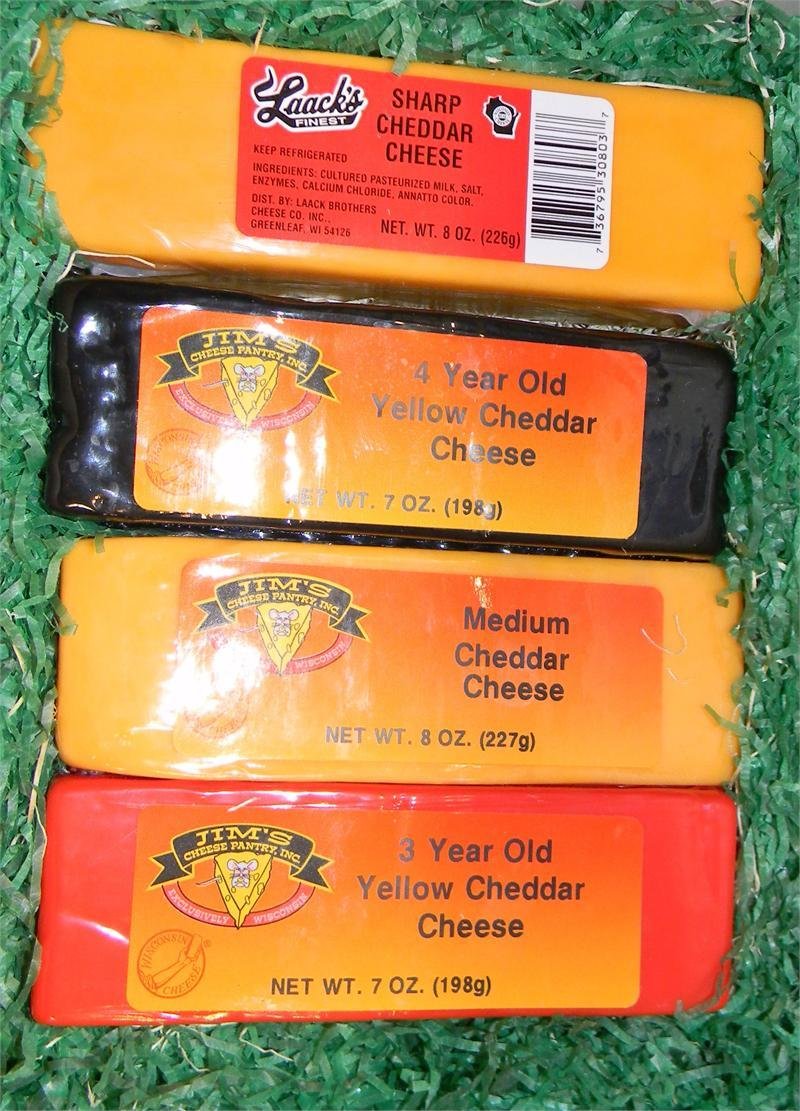 Wisconsin Cheese 4 Brick Gift Box