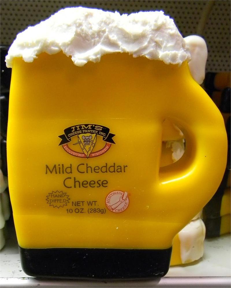 Wisconsin Mild Cheddar Cheese 10oz. Beer Mug 00043