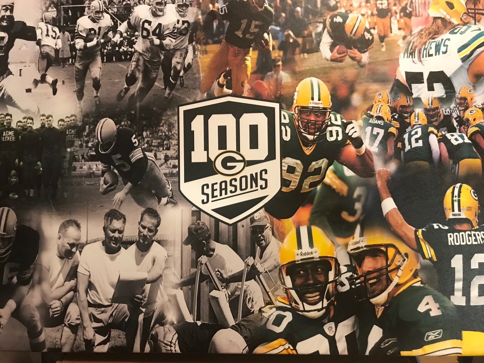 CANVAS PRINT 100 YEAR SEASON 16"X24" 00058
