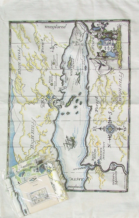 Map Tea Towel N-TTM