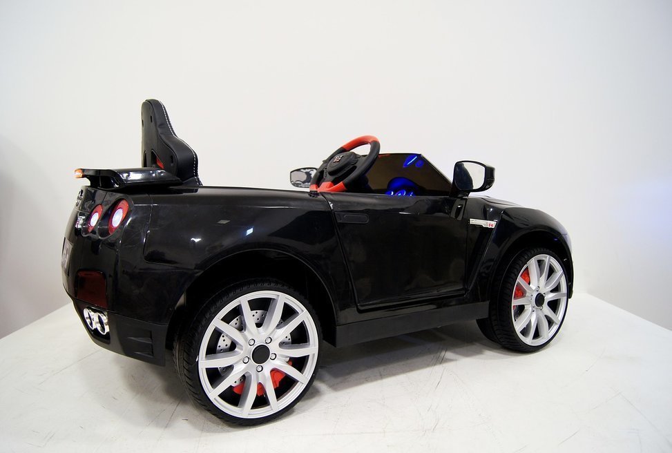 Детский электромобиль Nissan GTR X333XX (ЛИЦЕНЗИОННАЯ МОДЕЛЬ) черный/белый