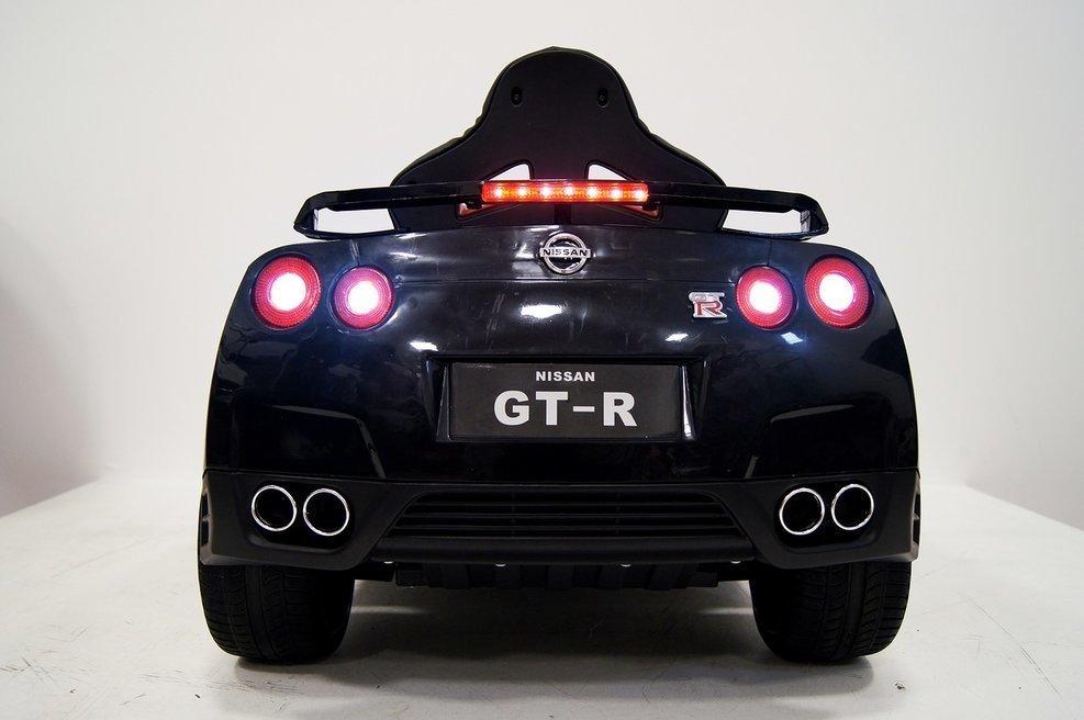 Детский электромобиль Nissan GTR X333XX (ЛИЦЕНЗИОННАЯ МОДЕЛЬ) черный/белый