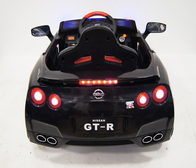 Детский электромобиль Nissan GTR X333XX (ЛИЦЕНЗИОННАЯ МОДЕЛЬ) черный/белый
