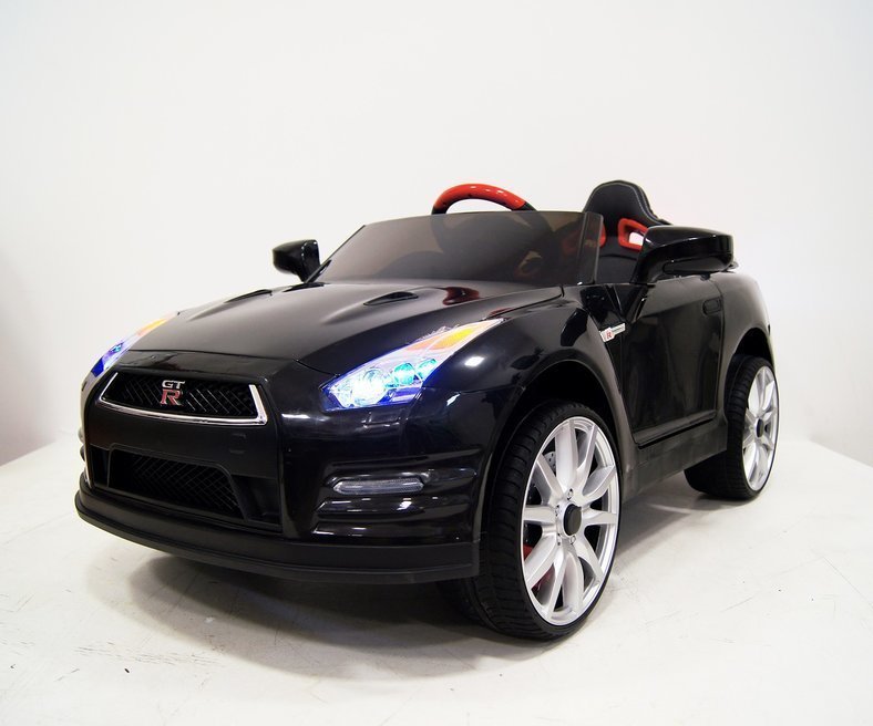 Детский электромобиль Nissan GTR X333XX (ЛИЦЕНЗИОННАЯ МОДЕЛЬ) черный/белый